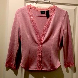 Beautiful pink blouse, you can wear for work or night out.